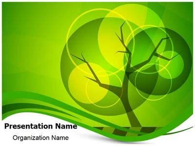 Green Tree Background Powerpoint Template is one of the best PowerPoint ...