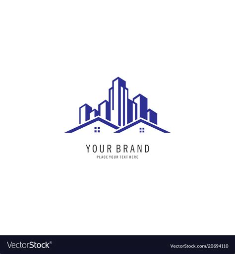 Building city logo Royalty Free Vector Image - VectorStock