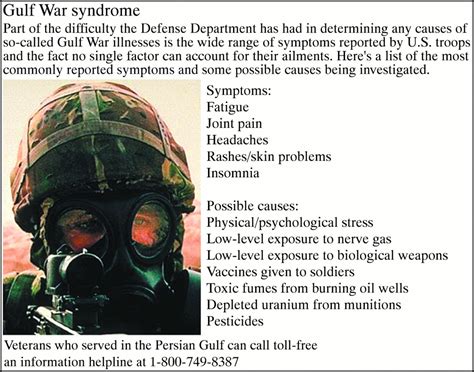 A REVIEW OF THE EVIDENCE FOR A “GULF WAR SYNDROME” | Occupational ...