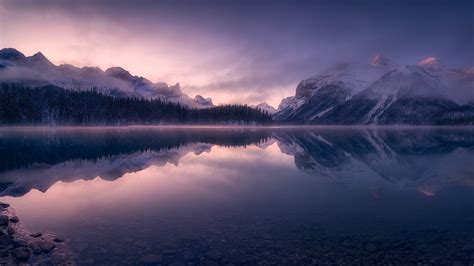 3840x2160 Resolution Ontario Mountains Reflection Lake 4K Wallpaper ...