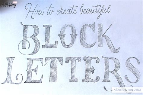 How to draw beautiful block letters - Lettering.org