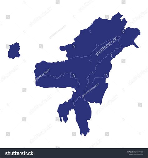 51 Northeast India Map Stock Vectors and Vector Art | Shutterstock