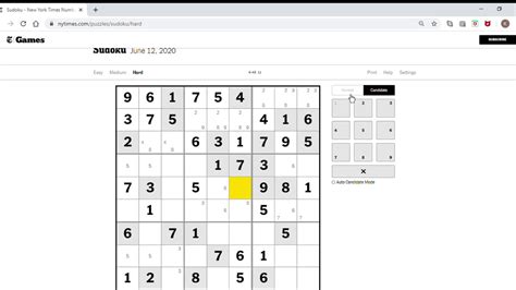 new york times sudoku printable sudoku printable - nyt sudoku easy ...