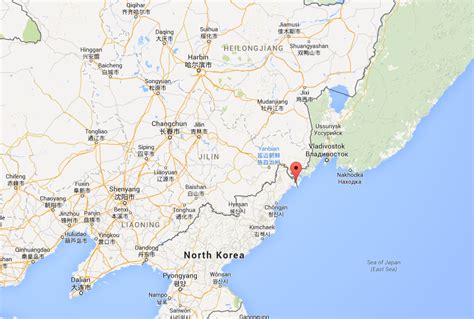 North Korea South Korea Border Google Map