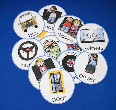 The Wheels on the Bus Printable Song Sticks