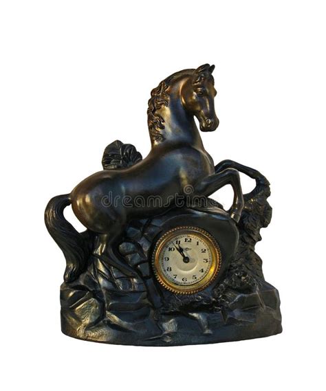 Old mantelpiece clock stock photo. Image of ornate, antique - 64627232