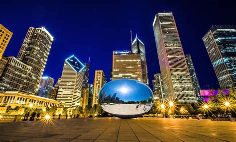 Chicago Bean Night And Day Photograph by Raf Winterpacht