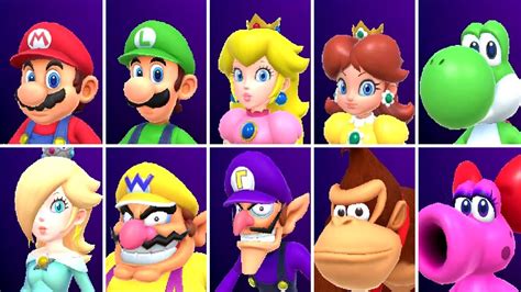 Mario Party Superstars - All Characters - YouTube