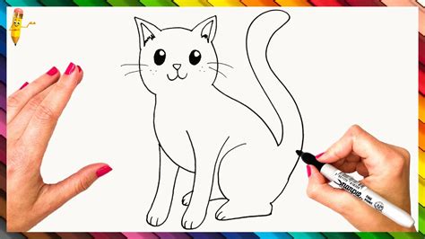 How To Draw A Cat Step By Step 🐈 Cat Drawing Easy - YouTube