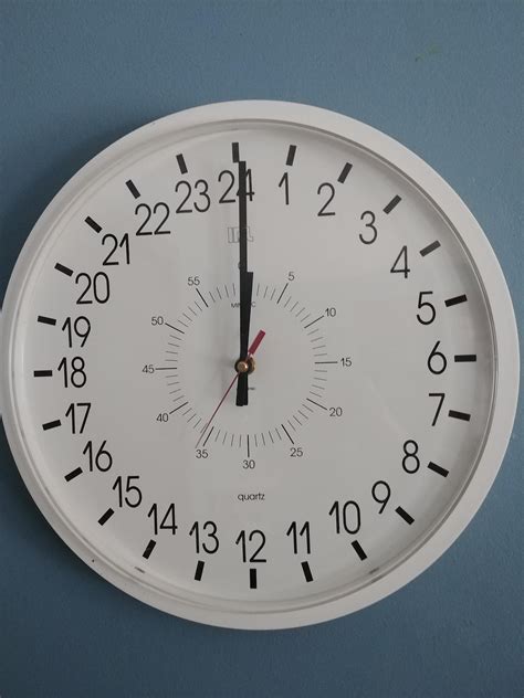 This 24 hour analog clock : r/mildlyinteresting