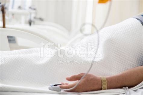 Oximeters Sensor On A Patient's Finger. Stock Photo | Royalty-Free ...