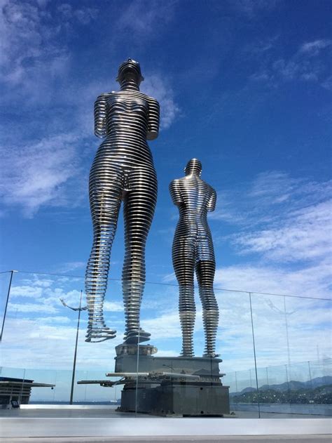 Ali and Nino, moving sculpture in Batumi, Georgia | Batumi georgia ...