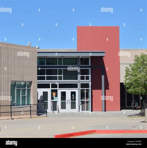 Main entrance, Fairview High School, Boulder, CO Stock Photo - Alamy