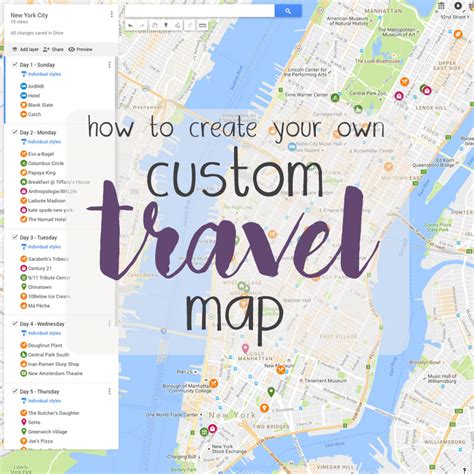 Create a custom map for a trip - indienaa