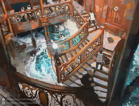 ArtStation - Titanic's Grand Staircase