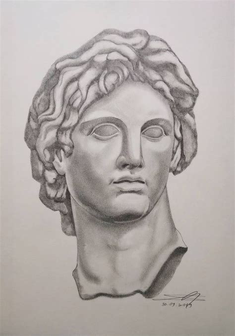 Alexander the Great Drawing in 2022 | Portraiture art, Alexander the ...