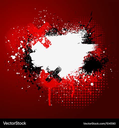 Red paint splatter Royalty Free Vector Image - VectorStock