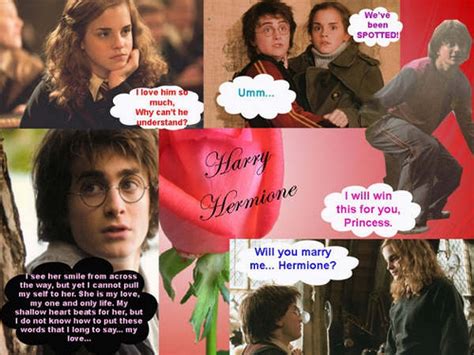 HARRY AND HERMIONE - I LOVE YOU - Harry Potter Fan Art (17308621) - Fanpop