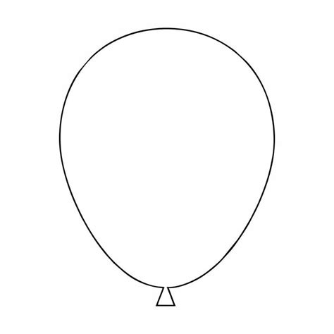 Printable Balloon Template | Balloon crafts preschool, Balloon template ...