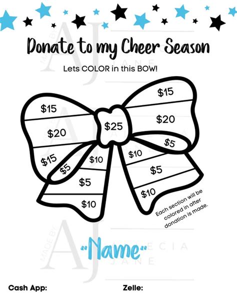 Cheer Bow Coloring Pages