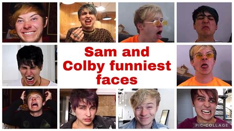 Funny faces of Sam and Colby - YouTube