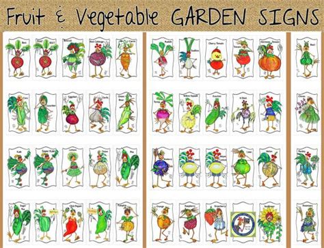 Free Printable Vegetable Garden Signs