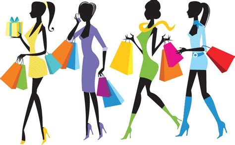 girls shopping clipart - Clip Art Library