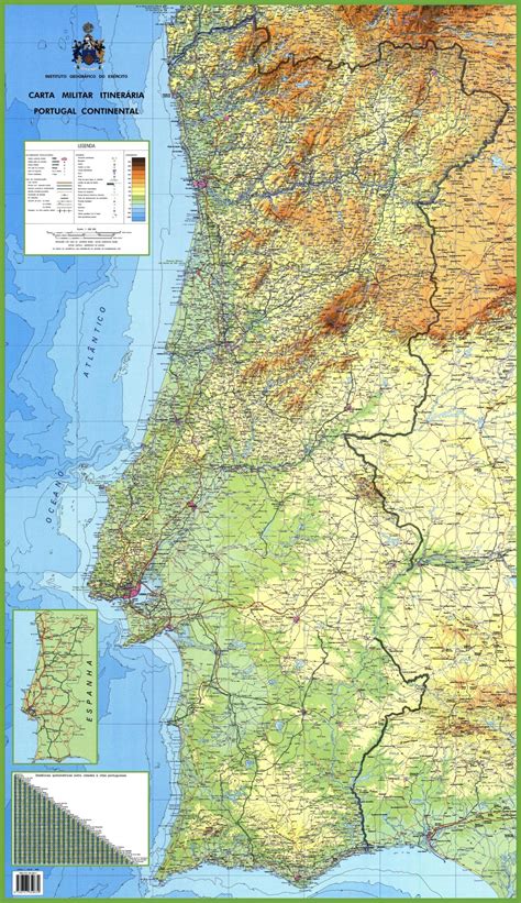 Portugal map - Detailed map of Portugal (Southern Europe - Europe)