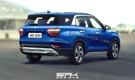 Rear Design Of Upcoming 7-Seater Hyundai Creta Rendered