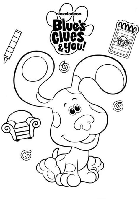 Blues Clues Coloring Page - Free coloring pages for Kids