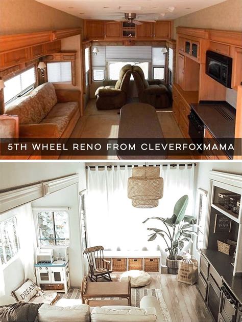 Renovated 5th Wheel with Cozy Cottage Vibes - CleverFoxMama | Camper ...