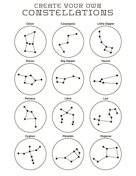 DBG_Constellations | Constellation drawing, Constellation activities ...