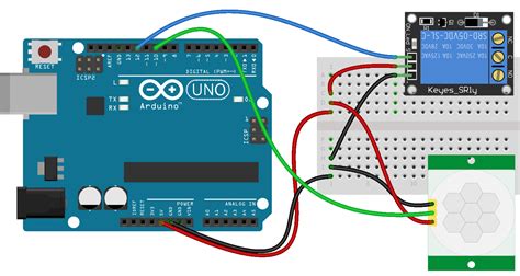 Pir Motion Sensor Arduino Circuit Diagram