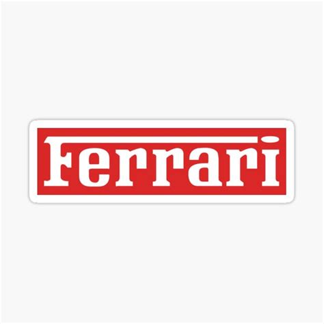 Ferrari Stickers | Redbubble