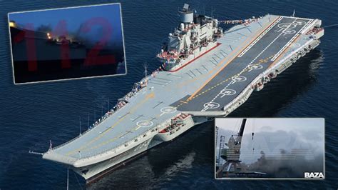 Fire Breaks Out On Russian "Admiral Kuznetsov" Aircraft Carrier at the ...