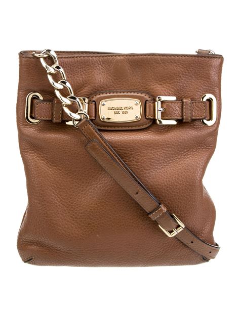 Michael Michael Kors Leather Crossbody Bag - Brown Crossbody Bags ...