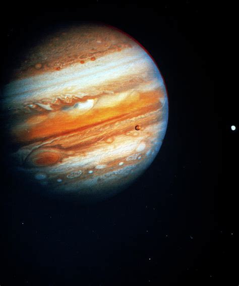 Voyager Photograph Of Jupiter Moons Poster By Nasa/science Photo Fine ...