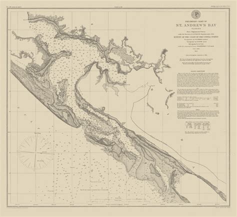 Florida: Preliminary Chart of St. Andrew's Bay, 1855 | sea-heritage