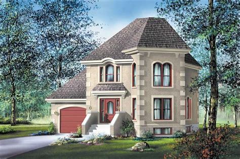 Small, French, European House Plans - Home Design PI-20089 # 12804