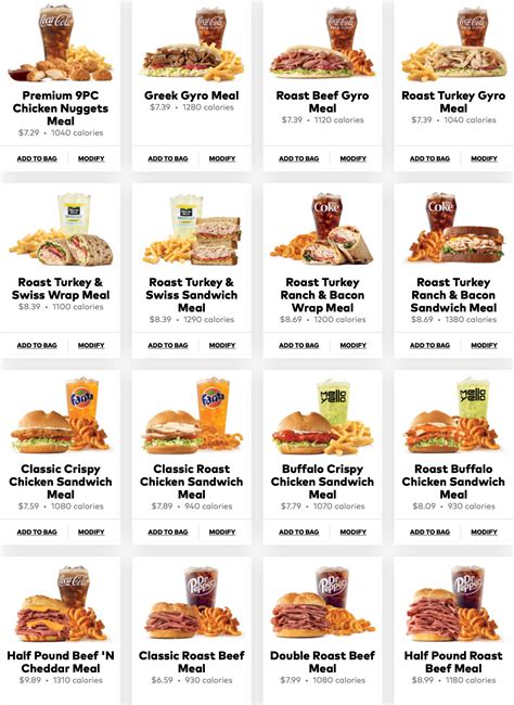 Arby's 2 5 $1 Menu 2024 Prices - Brook Concettina