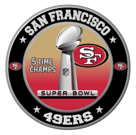 San Francisco 49ers Super Bowl Championship Sticker NFL Decal | Etsy