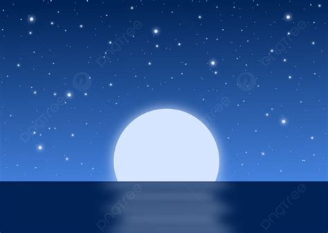 Full Moon Starry Night Sky Background, Full Moon Sky Background, Starry ...