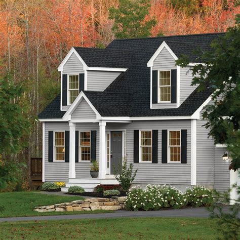 Georgia-Pacific Forest Ridge Double 5-in Traditional Flint Vinyl Siding ...