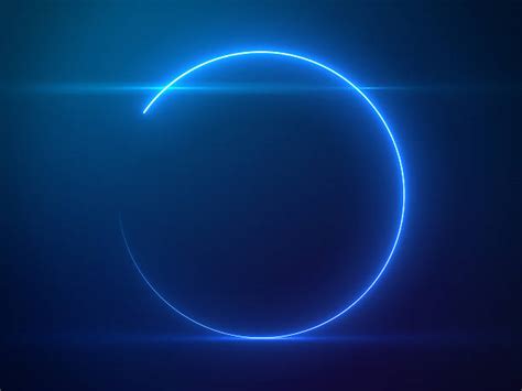 Blue Neon Circle Stock Photos, Pictures & Royalty-Free Images - iStock