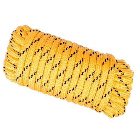 1/2 in. x 50 lbs. Diamond Braid Rope Yellow Multicolor - Walmart.com ...