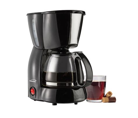 4 Cup Coffee Maker- Black