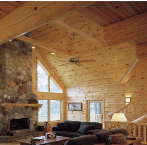 Knotty pine walls and ceiling | Hunting cabin ideas | Pinterest ...