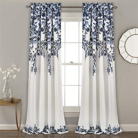 White Blue Curtains Bedroom – Curtains & Drapes