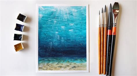 Watercolor Underwater Scene / Ocean Painting / #62 - YouTube