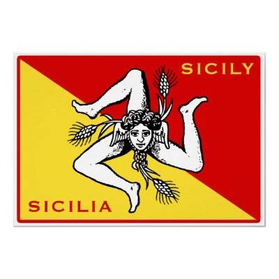 Sicilian Flag Print by magarmor Mafia, Italian Love Phrases, Ceres ...